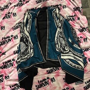 DKNY Teal and Black Vest